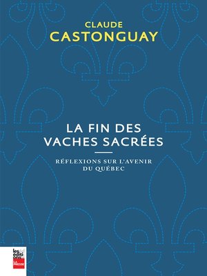 cover image of La fin des vaches sacrées